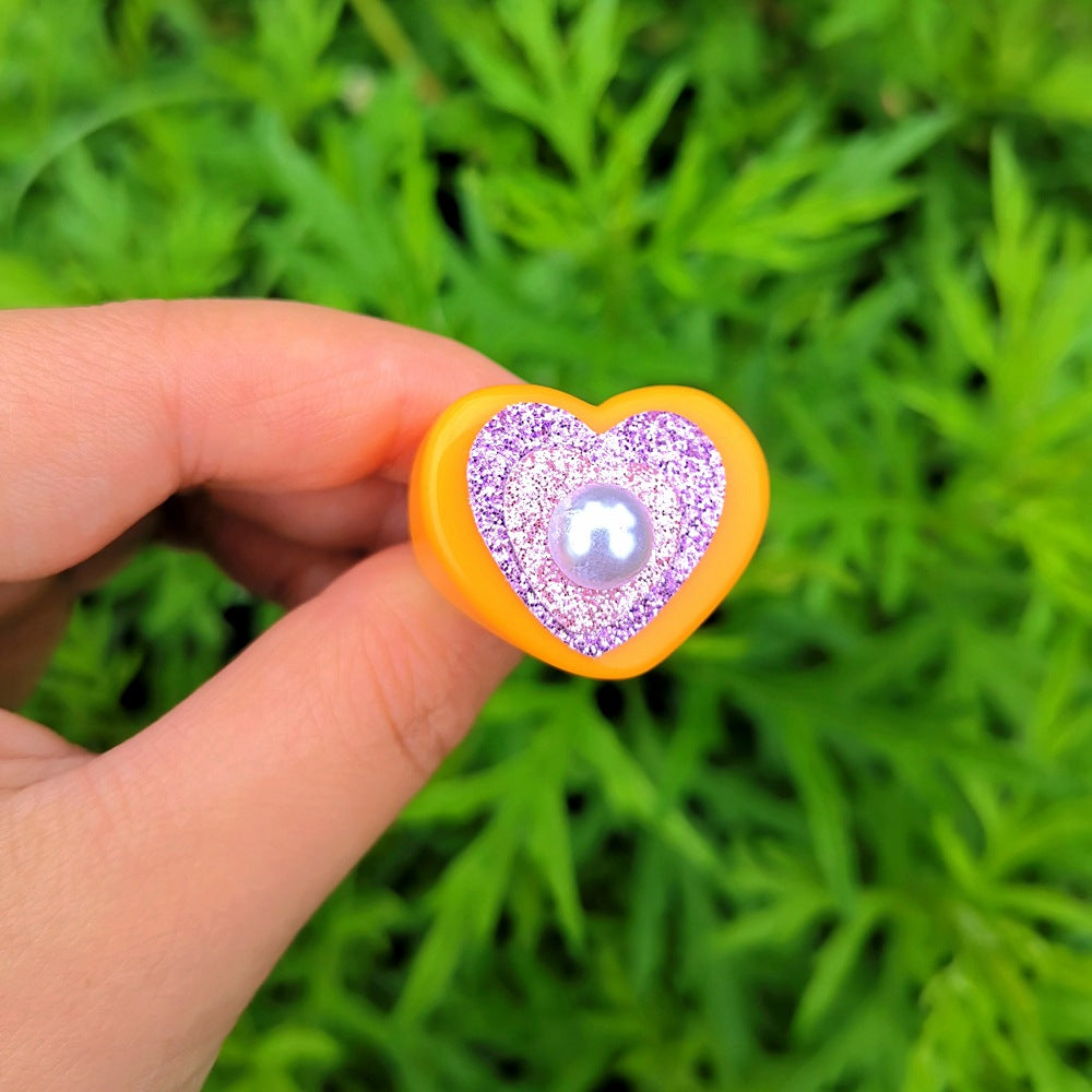 Wholesale Jewelry Heart-shaped Pearl Ring Gooddiy