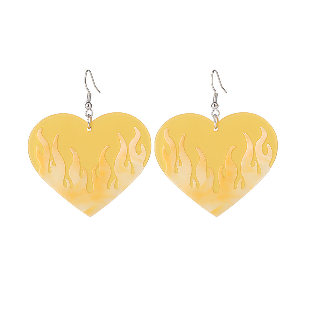 Heart No Inlaid Earrings