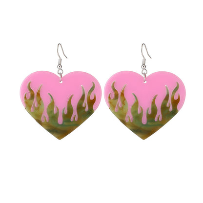 Heart No Inlaid Earrings