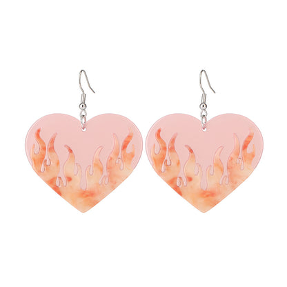 Heart No Inlaid Earrings