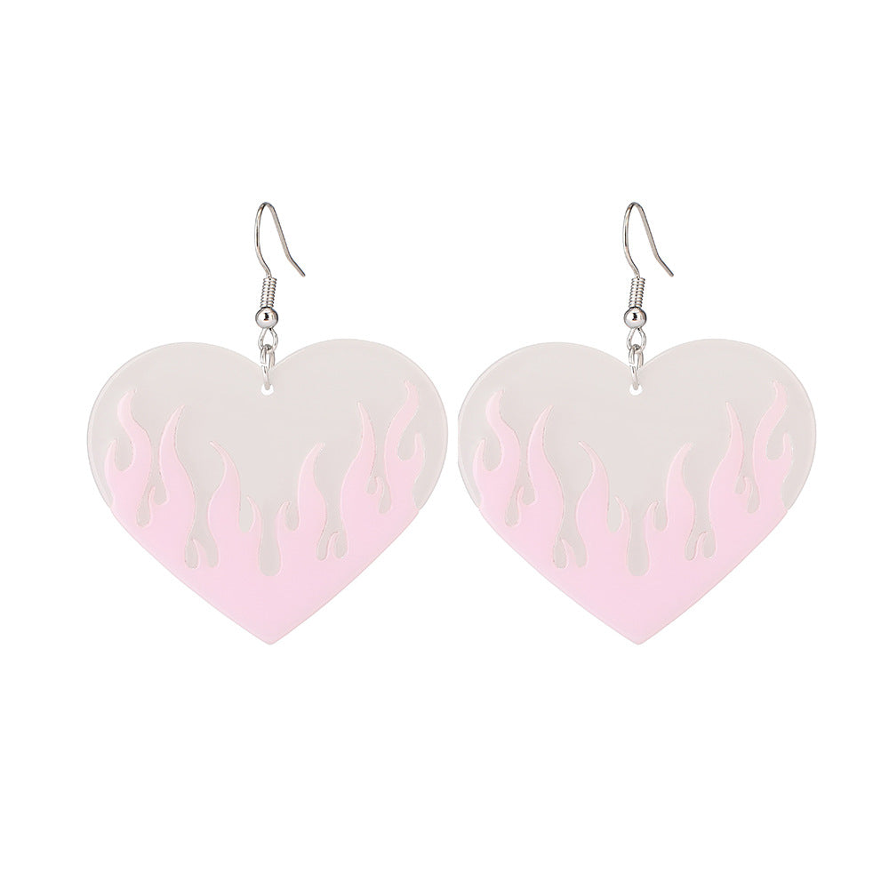 Heart No Inlaid Earrings