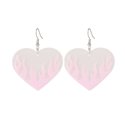 Heart No Inlaid Earrings