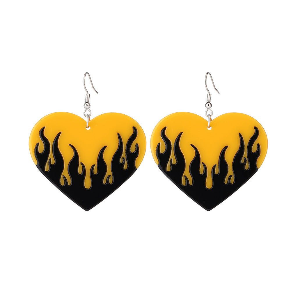 Heart No Inlaid Earrings