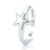 Wholesale Korean Micro-inlaid Five-pointed Star Gold Glossy Opening Ring Gooddiy