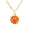 Wholesale Jewelry Smile Face Oil Drop Pendant Copper Necklace Gooddiy