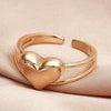 New Fashion Black Peach Heart Multi-layer Ring Wholesale Gooddiy