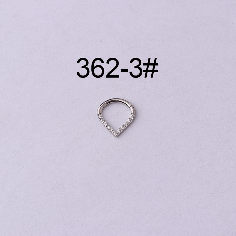 Wholesale Jewelry Hollow Moon Drop Shape Stainless Steel Nose Ring Gooddiy