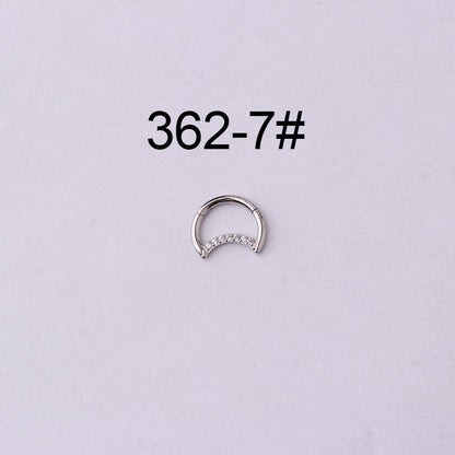 Wholesale Jewelry Hollow Moon Drop Shape Stainless Steel Nose Ring Gooddiy