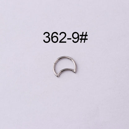 Wholesale Jewelry Hollow Moon Drop Shape Stainless Steel Nose Ring Gooddiy