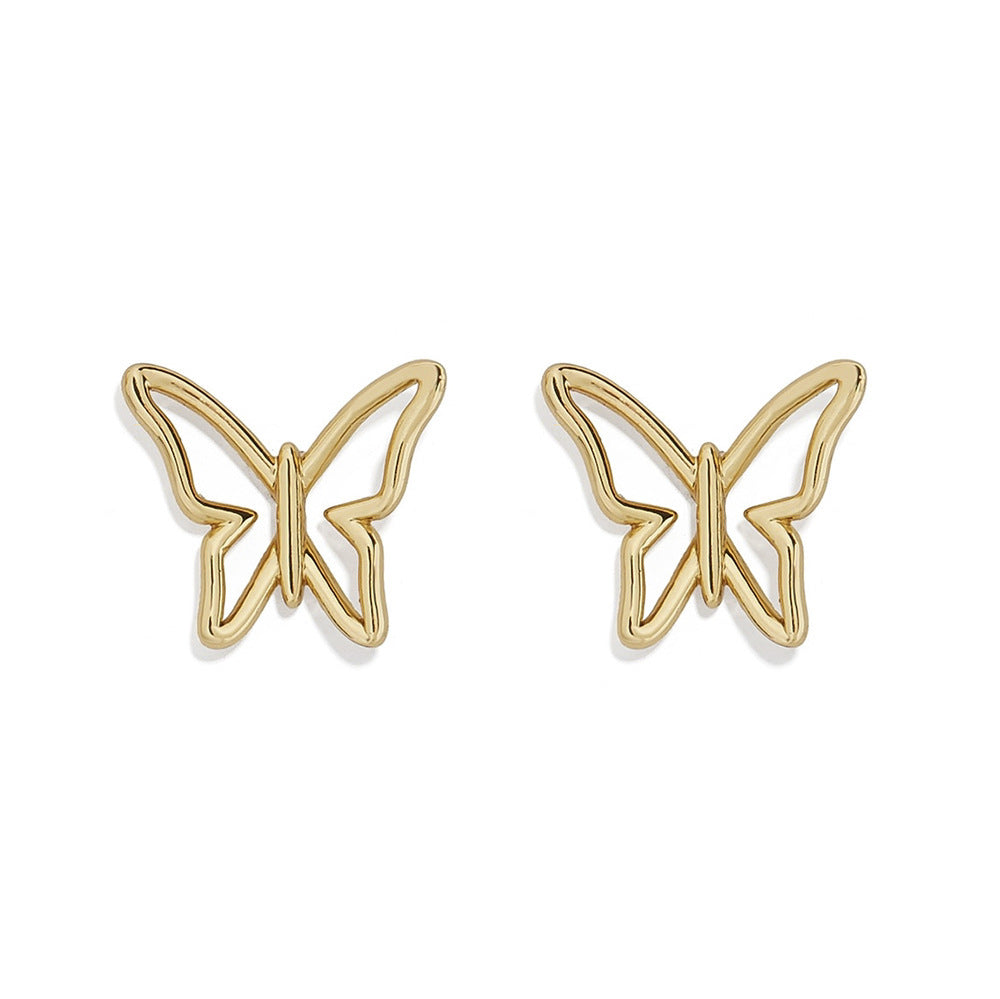 Wholesale Fashion Pin Butterfly Stars Moon Copper Buckle Earrings Set Gooddiy