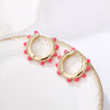 Wholesale Jewelry Hollow Color Round Pearl Earrings Gooddiy