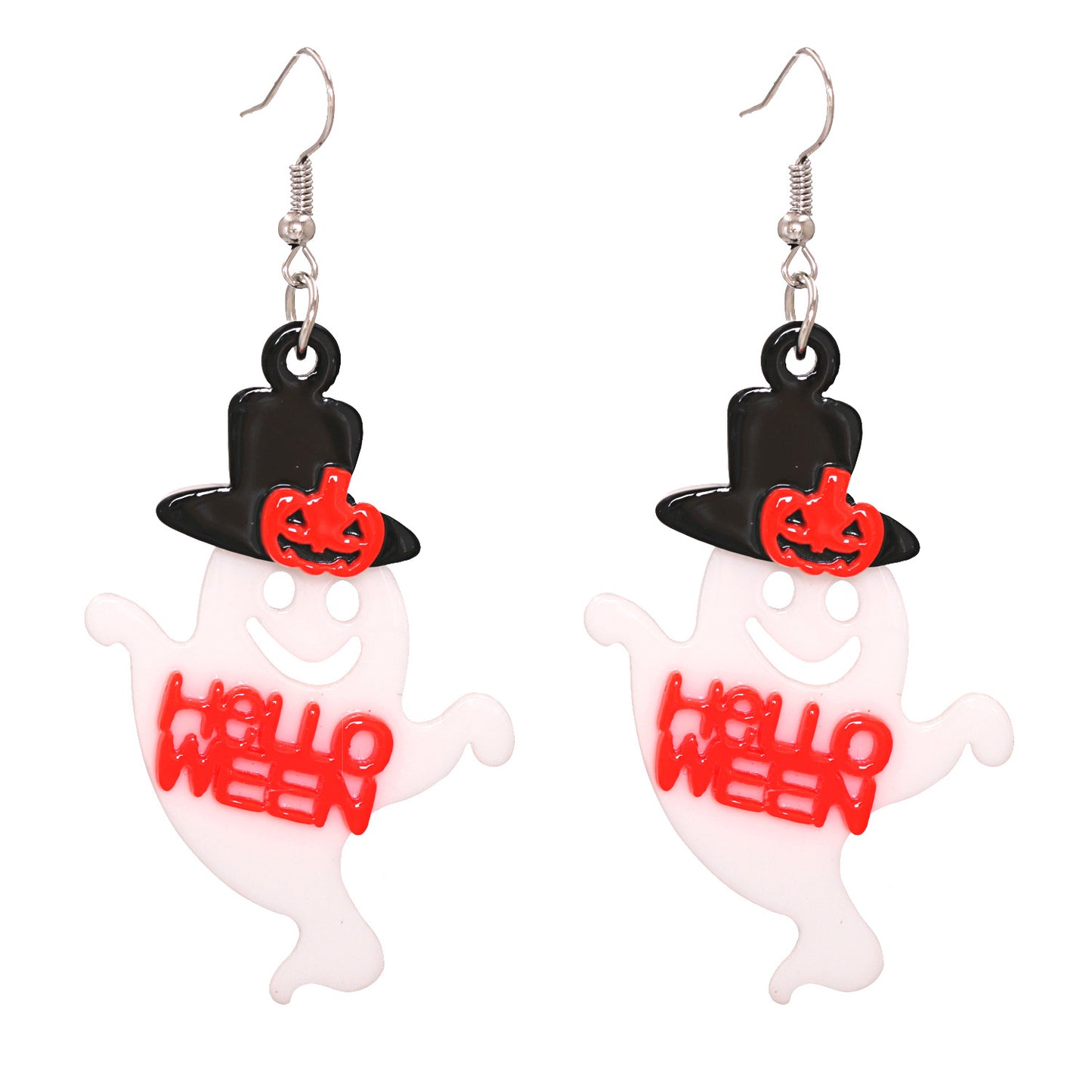 Halloween Pumpkin Ghost Acrylic Resin Earrings Wholesale Gooddiy