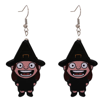 Halloween Pumpkin Ghost Acrylic Resin Earrings Wholesale Gooddiy