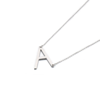 Wholesale New Style 26 English Letters Titanium Steel Clavicle Necklace Gooddiy