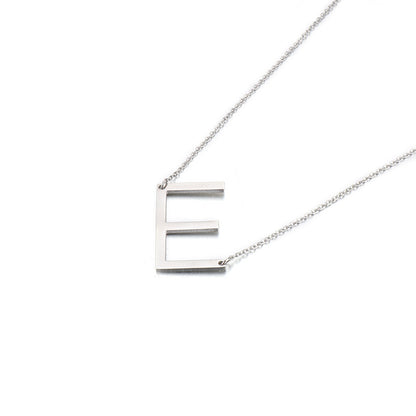 Wholesale New Style 26 English Letters Titanium Steel Clavicle Necklace Gooddiy