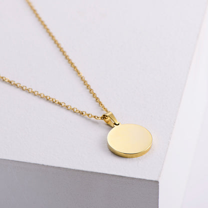 Simple Style Letter Shell Pendant Necklace