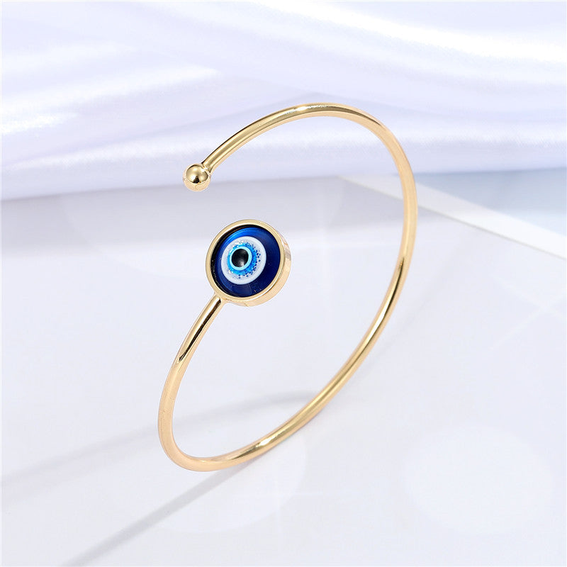 Wholesale Jewelry Multicolor Devil's Eye Open Bracelet Gooddiy