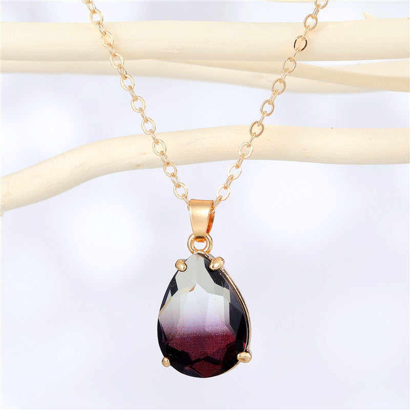 Fashion Irregular Water Drop Resin Pendant Necklace Wholesale Gooddiy