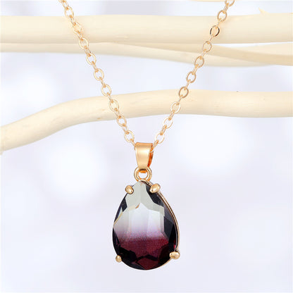 Fashion Irregular Water Drop Resin Pendant Necklace Wholesale Gooddiy