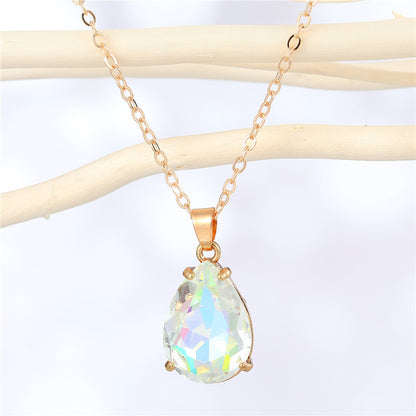 Fashion Irregular Water Drop Resin Pendant Necklace Wholesale Gooddiy