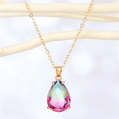 Fashion Irregular Water Drop Resin Pendant Necklace Wholesale Gooddiy