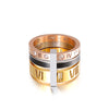 Creative Stainless Steel Resin Rhinestone Roman Numeral Ring Wholesale Hello Jewelry