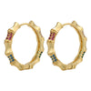 Retro Micro-inlaid Zircon Bamboo Section Geometric Ear Buckle Wholesale Gooddiy