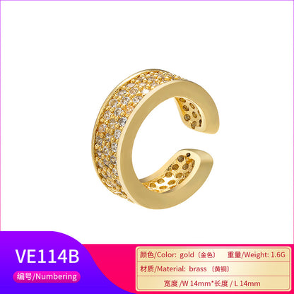 Fashion Micro-inlaid Zircon Copper Ear Bone Clip Wholesale Gooddiy