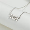 Simple Fashion Angel 000-999 Stainless Steel Number Necklace Wholesale Gooddiy