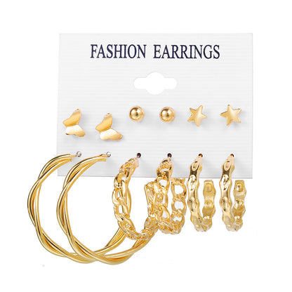 Novelty Plating Alloy Artificial Pearls Earrings