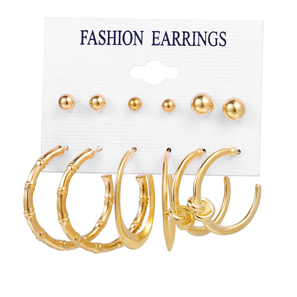 Novelty Plating Alloy Artificial Pearls Earrings