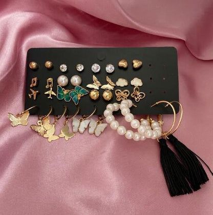 Novelty Plating Alloy Artificial Pearls Earrings