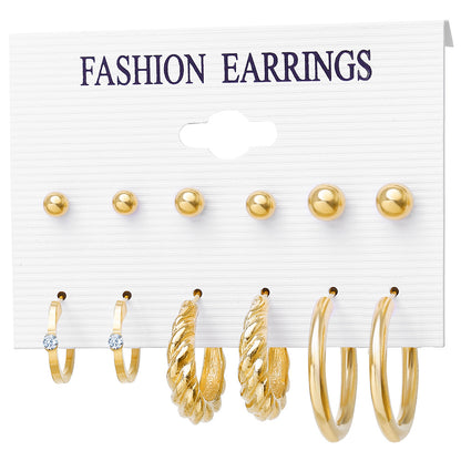 Novelty Plating Alloy Artificial Pearls Earrings