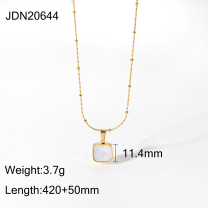 Fashion Stainless Steel Titanium Steel Plating Gold Plated Pendant Necklace