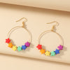 New Color Five-pointed Star Candy Color Butterfly Long Earrings Wholesale Gooddiy