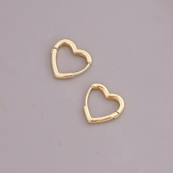 Europe And America Cross Border New Geometric Metal 18k Gold Earrings Simple Personality Gothic Stud Earrings Nightclub Earrings E360