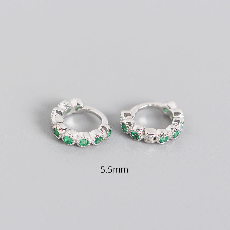 S925 Sterling Silver Geometric Diamond Ear Clip Wholesale Hello Jewelry