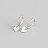 S925 Sterling Silver Heart Pendnat Ear Buckle Wholesale Gooddiy