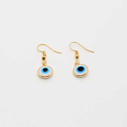 Retro White Blue Devil's Eyes Ear Hooks Wholesale Gooddiy