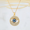 Turkey Blue Eye Pendant Alloy Diamond Necklace Wholesale Gooddiy