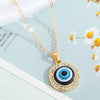 Turkey Blue Eye Pendant Alloy Diamond Necklace Wholesale Gooddiy