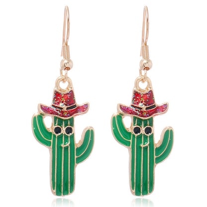 Simple Christmas Bell Santa Claus Irregular Earrings Wholesale Gooddiy