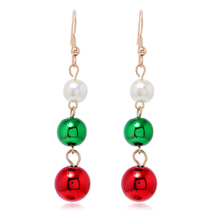 Simple Christmas Bell Santa Claus Irregular Earrings Wholesale Gooddiy