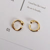 Novelty Geometric Solid Color Alloy Plating Women's Ear Clips