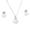 Fashion Shell Pearl Pendant Titanium Steel Necklace Earring Set Wholesale Gooddiy