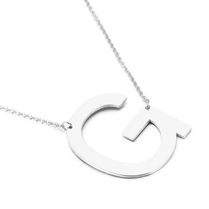 Fashion Simple 26 English Letter Stainless Steel Necklace Wholesale Gooddiy