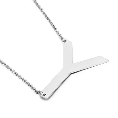 Fashion Simple 26 English Letter Stainless Steel Necklace Wholesale Gooddiy