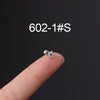 Korean Fashion Inlaid Color Zircon Fine Needle Stainless Steel Ear Studs Wholesale Gooddiy