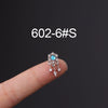 Korean Fashion Inlaid Color Zircon Fine Needle Stainless Steel Ear Studs Wholesale Gooddiy