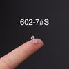 Korean Fashion Inlaid Color Zircon Fine Needle Stainless Steel Ear Studs Wholesale Gooddiy